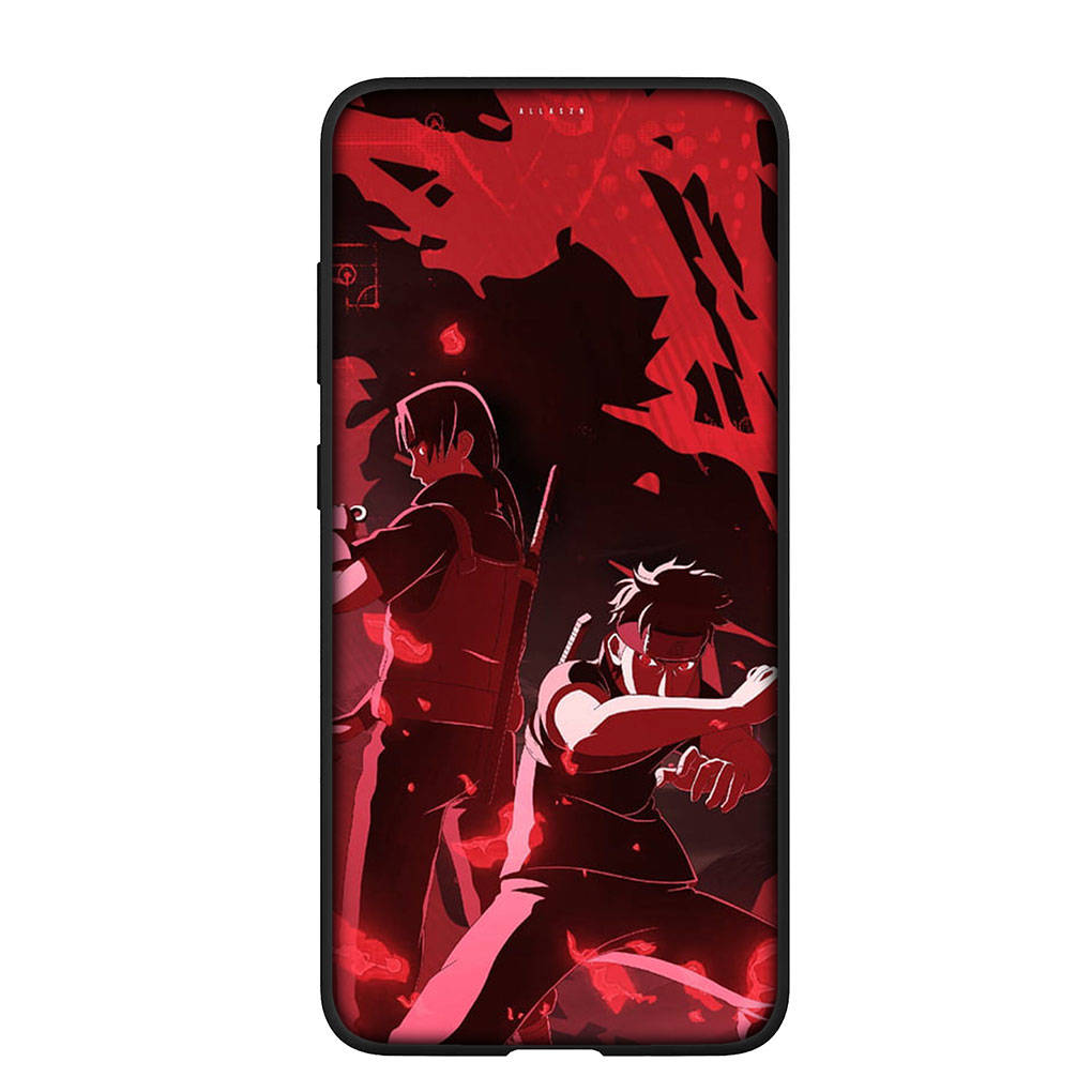 Чехол для телефона Samsung Galaxy S25 S24 S23 iPhone 16 15 Xiaomi Redmi Note 14 13 12 16E 11 Pro Max XR OPPO Moto Huawei Poster Uchiha Sasuke Naruto Cover
