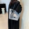 Повседневные Женские Сумки на Плечо с Бантом и Точками, Большая Вместимость, Элегантные Женские Сумки-Ведра, Сумки для Поездок на Работу с Кружевным Подвесом