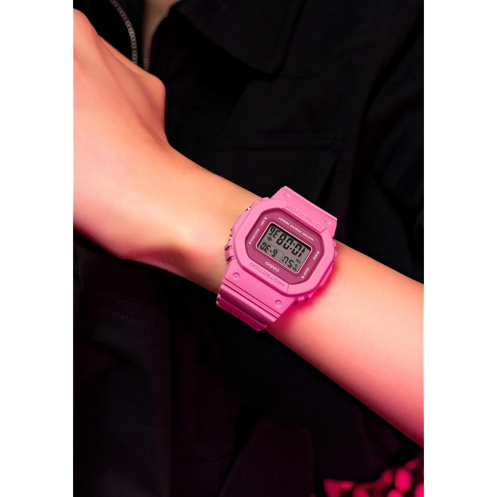 Casio G-Shock GMD-S5610PP-4JF Модель среднего размера Экологически чистый материал Женские часы Розовые