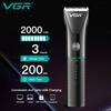 VGR V-661 Новая машинка для стрижки волос с металлическим корпусом, триммер для волос для домашнего использования, режущая насадка, долгий срок службы батареи, машинка для стрижки с масляной головкой, электрическая бритва для дома