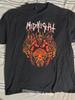 Унисекс хлопковая футболка с коротким рукавом и круглым вырезом Midnight Hellish world tour 2025