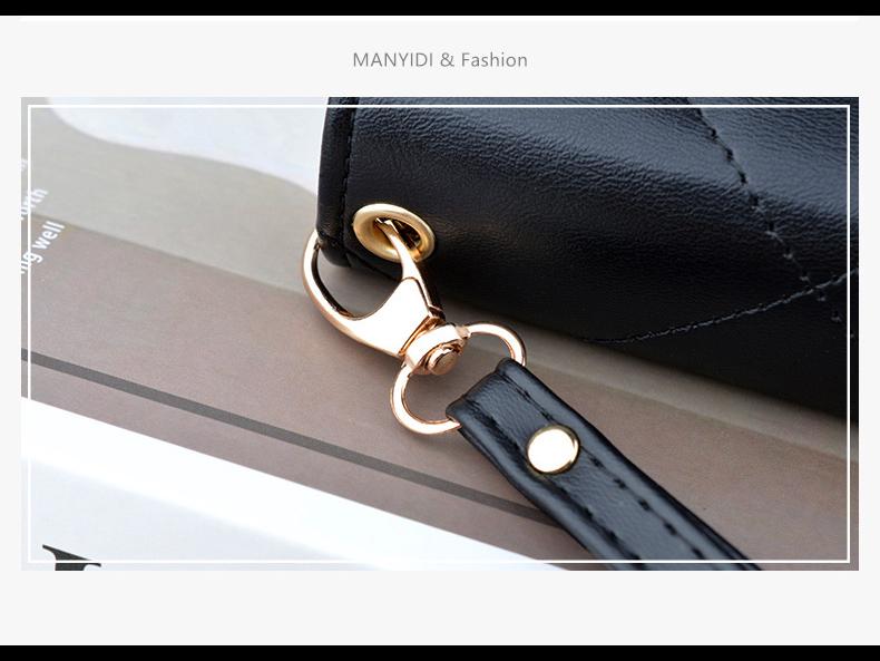 Женский длинный кошелек с двойной молнией: Вместительный клатч и сумка для мобильного телефона