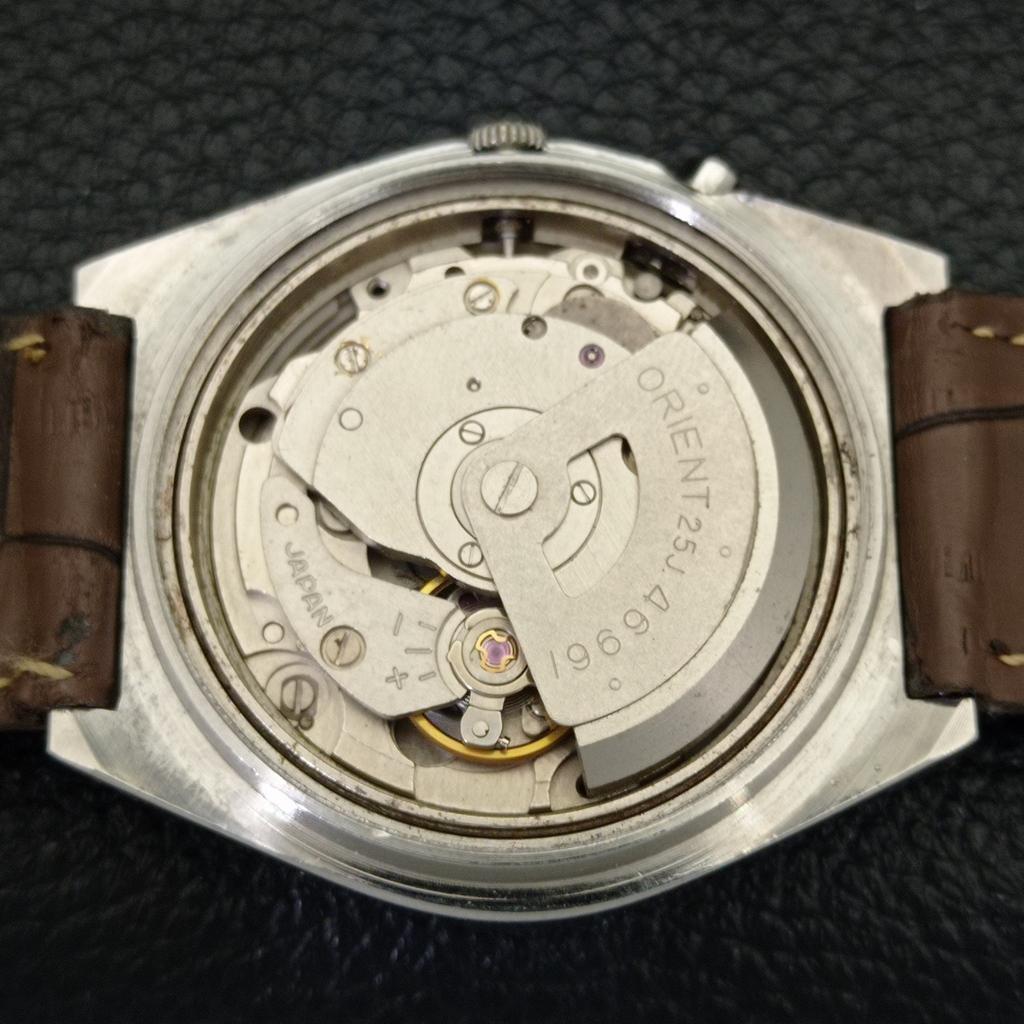 Б/У ORIENT AUTOMATIC JAPAN 46961 МУЖСКИЕ ЧАСЫ DAY&DATE ОРИГИНАЛЬНЫЙ ЦИФЕРБЛАТ A432329-2 R111-a432329
