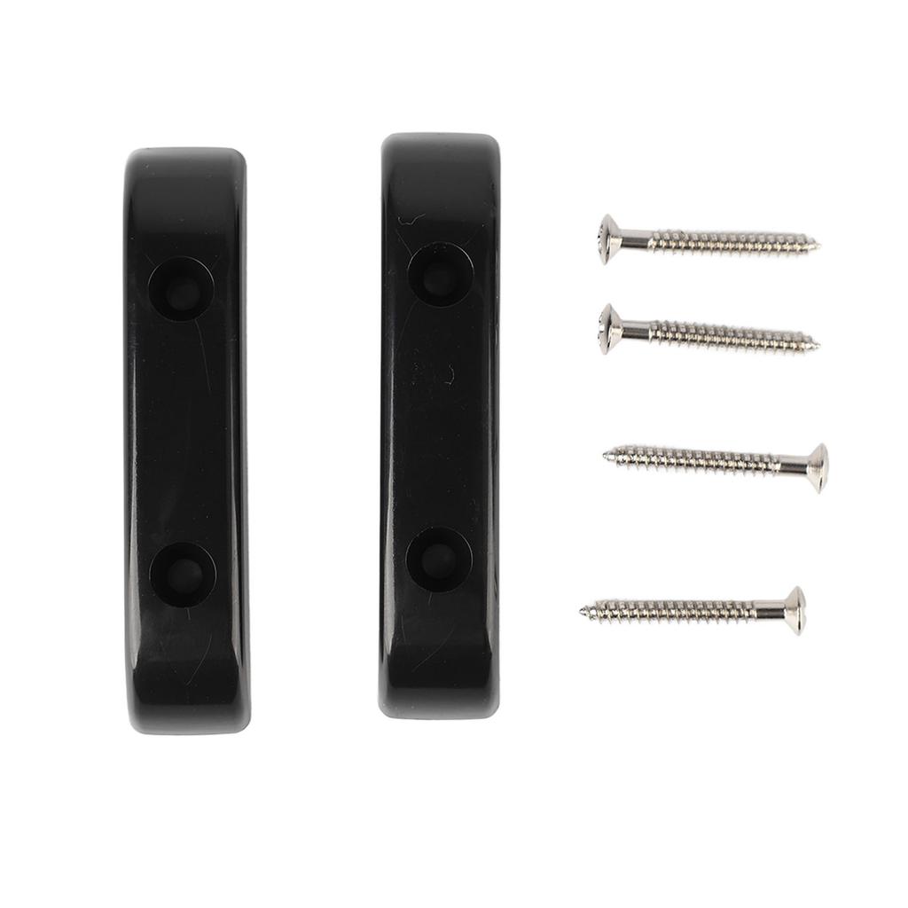 2 Pcs Bass Thumb Rest Plastic Anti Slip Light Weight Jazz Bass Guitar Thumb Finger Rest GM01 Black