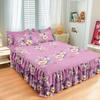 Bed Skirt Cotton Bedspread Set Embroidery Bed Dress Pillow Cases 3 Pieces/Set For King/Queen Double 1.5/1.8/2M Sheet Cover