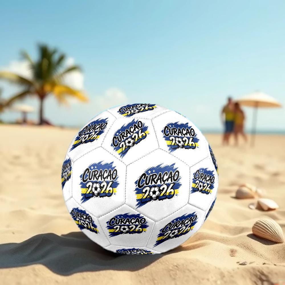 Curacao Soccer 2026 Championship Soccer Ball Size 5 Football Machine Sewn Outdoor Universal Football Unique Gift for Soccer Lovers