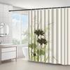 JIT1pcs Fresh and Simple Plant Dragonfly Pattern Shower Curtain, High-end Elegant Bathroom Curtain Shower Curtain, Shower Curtai