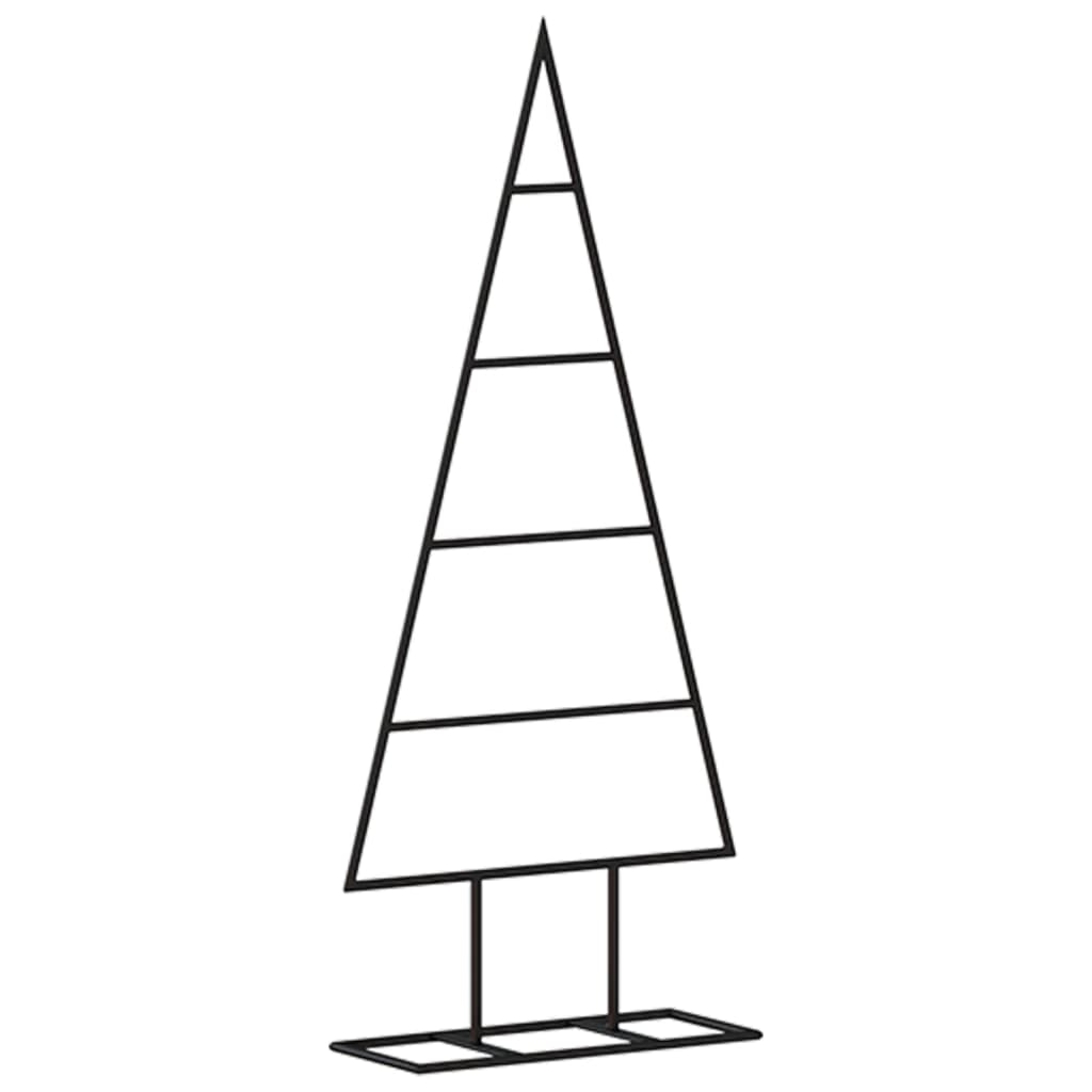 Metal Christmas Tree Decoration Black 60 cm