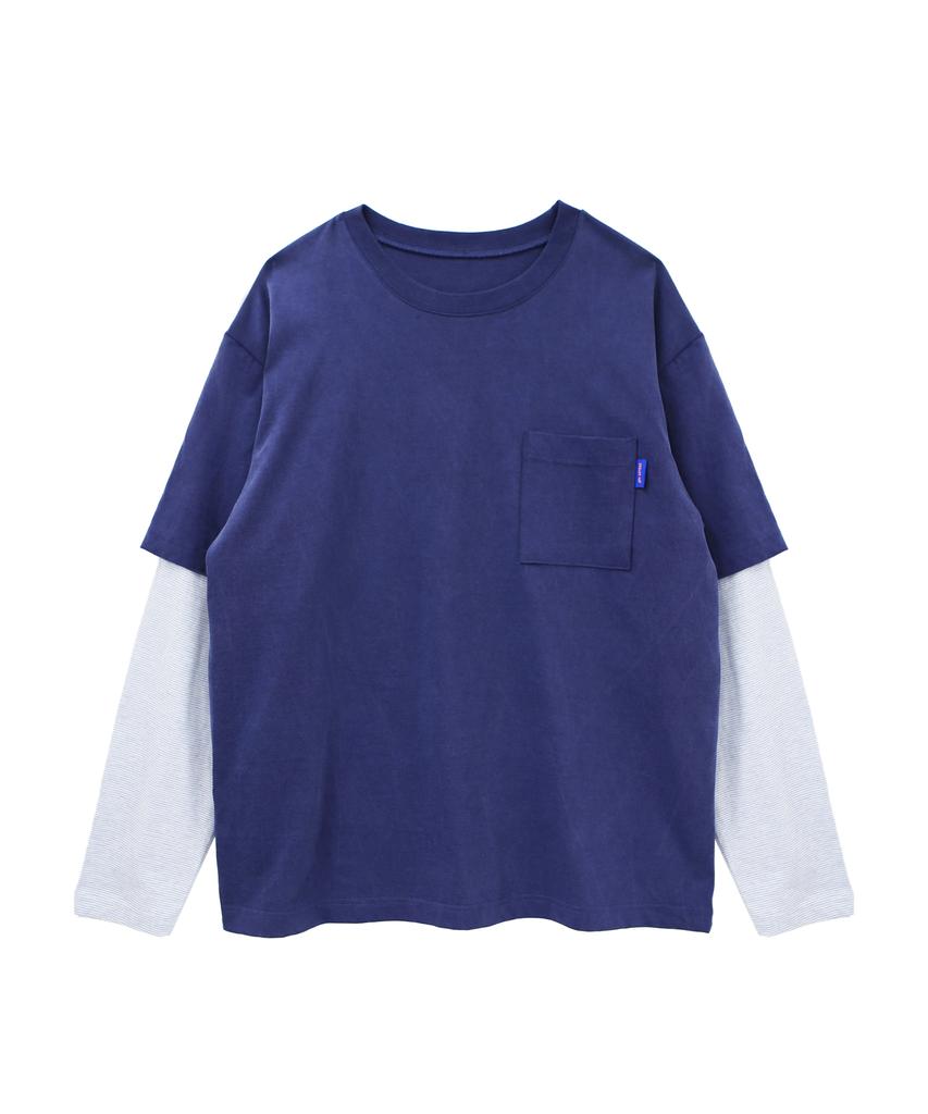 GOSTREET Layered Long Sleeve Blue