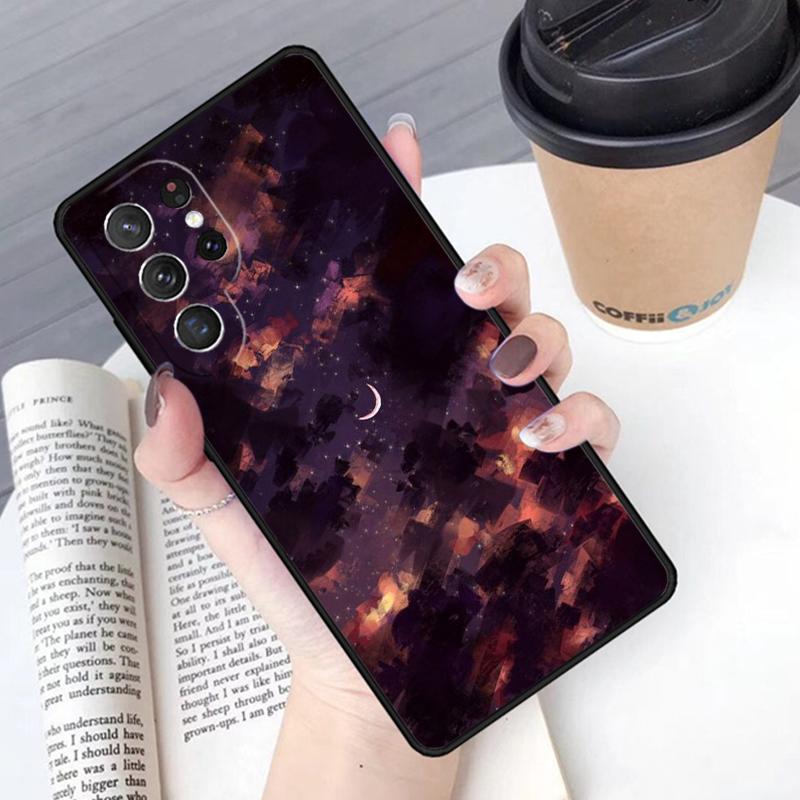 Чехол для телефона Луна Звезда Облако Ночь Для Samsung Galaxy S24 S25 Ultra S21 S22 Ultra S10E Note 10 Plus Note 20 FE S23