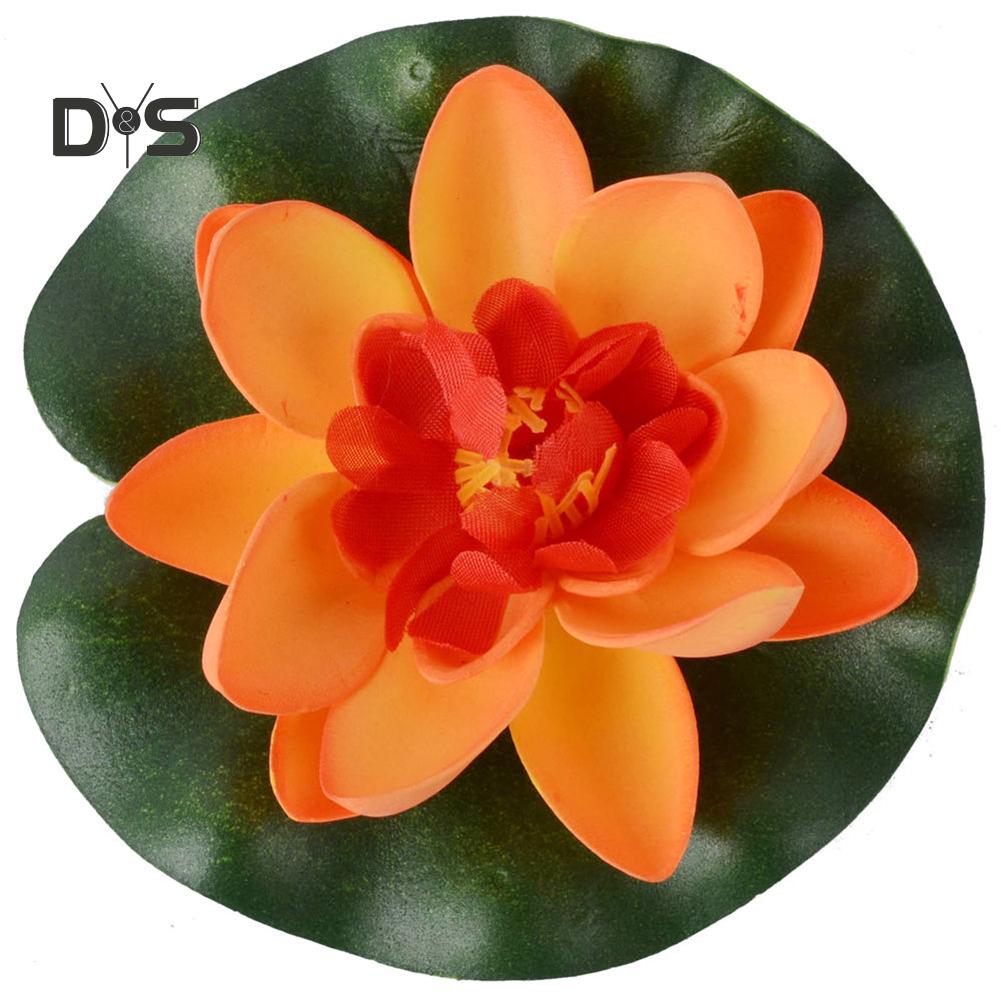 Щенок Город Искусственная Вода Плавающий Цветок Лотоса Домашний Двор Пруд Аквариум Декор