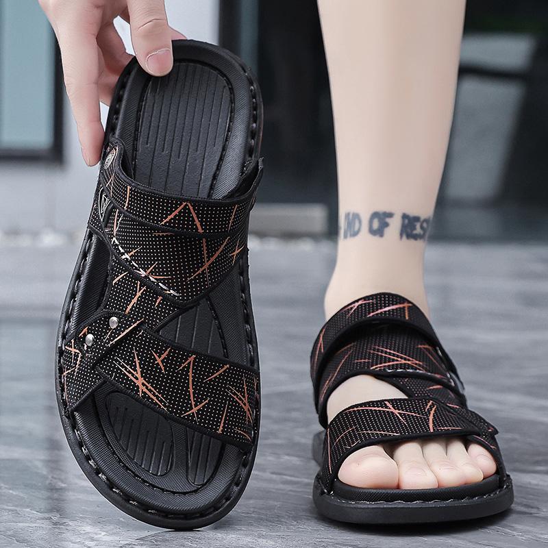 Мужская обувь 2024 Sandles Slippers для мужчин Sandals Leather Men's Sandals Cheap Summer Birkinstock Homme Adult Men's Sandal Genuine
