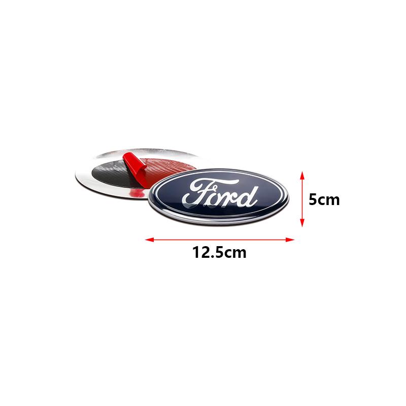 3D Aluminum Front Grill Rear Trunk Emblem Badge Cover For Ford Focus Mondeo Mustang Fiesta Kuga Fusion Auto Tuning Accessories