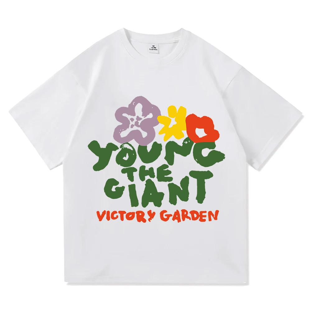 Young The Giant Victory Garden TShirt Summer Short Sleeve Cotton Female T-shirt O-neck Fashion Design Graphic Merch Unisex Tees
