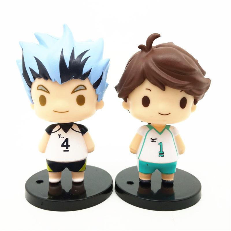 Высококачественный набор из 8 шт. ПВХ фигурок Аниме Хюга Сёё Кагэяма Тобио Q-версия Мультяшная модель Игрушка для детей Коллекци