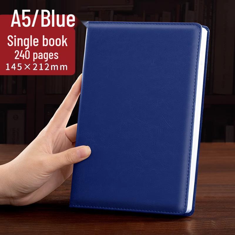 "Супер Толстый Бизнес-блокнот": Кожаная обложка для совещаний и офиса с настраиваемым логотипом"