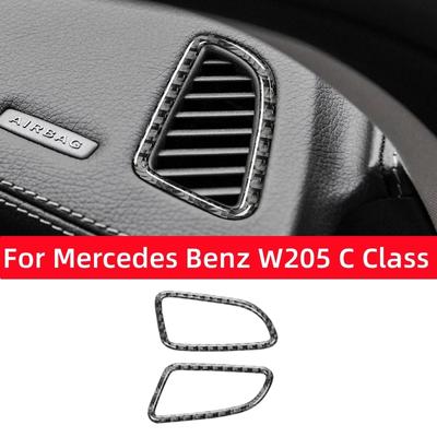 Для Mercedes Benz W205 C180 C200 C300 C GLC Class приборная панель из углеродного волокна рамка отделки вентиляционного отверстия наклейка автомобильные аксессуары