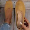 Spring and Autumn NEW Solid Color Knitted Women's Shoes Soft Sole Comfortable Anti Breathable Ladies Flats