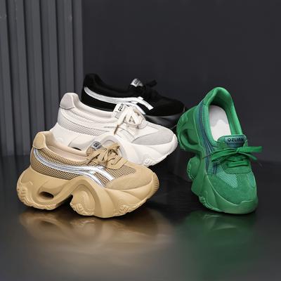 Новые весенне-осенние женские сетчатые туфли модные и красивые