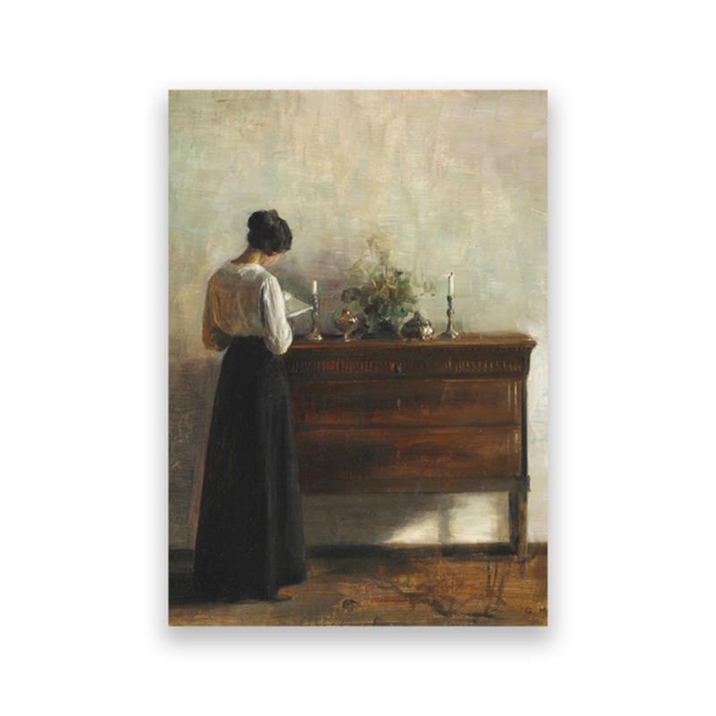 Винтажная женщина, читающая интерьер, холст, картина, антикварные постеры, принты, настенные художественные картинки для гостиной, Настенный декор, Cuadros