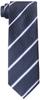 [Кодекс одежды 101] Моющаяся галстук для стиля Business Casual, в полоску, в горошек, синий, темно-синий, черный, красный и т. д.. (Для свадеб) TIE-016 Темно-синяя полоска 3