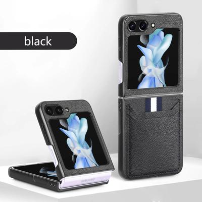 Деловой кожаный чехол-держатель для карт для Samsung Galaxy Z Flip7 5G Flip 7 6 Flip6 Flip4 Flip 5 4 3 Flip3