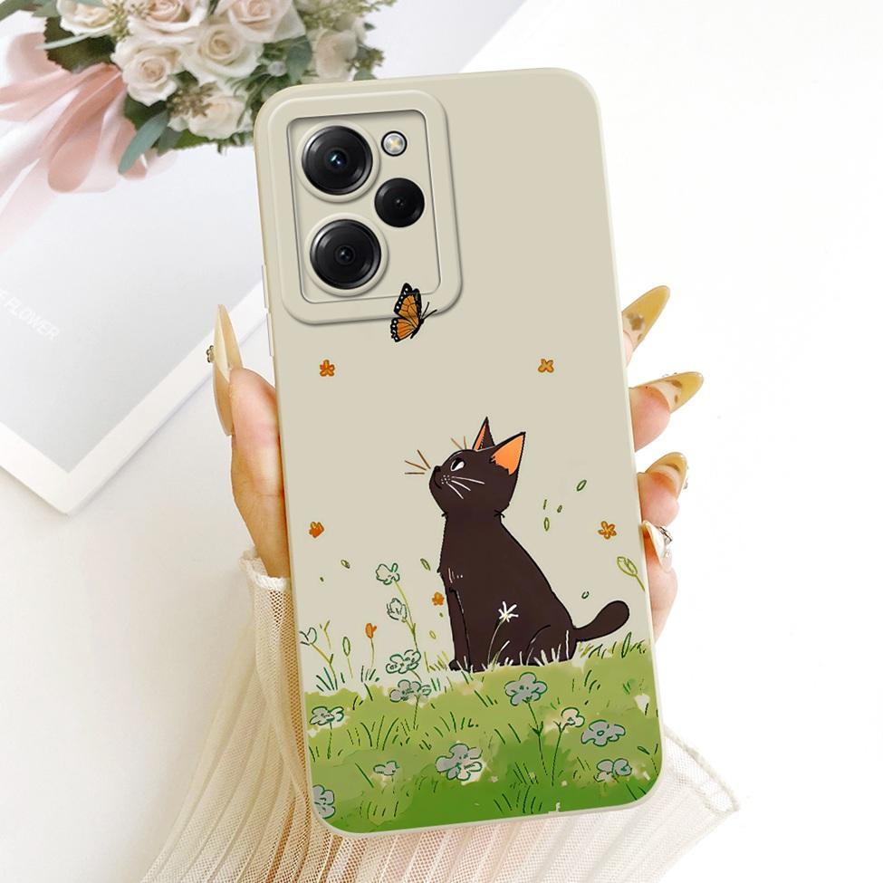 Чехол для Xiaomi Poco X5 Pro 5G Чехол Модный Мультяшный Милый Смешной Расписной Силиконовый Чехол для Телефона 22101320G 22101320I