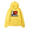 Толстовка с капюшоном I Love Laila, однотонные осенние толстовки с капюшоном, женская одежда с длинным рукавом, топы, толстовка с капюшоном простого дизайна