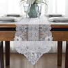 European Lace Dining Table Flag French Style Aesthetic Romantic and Simple Embroidery Fabric Art White Champagne TV Cabinet Tea Table Flag