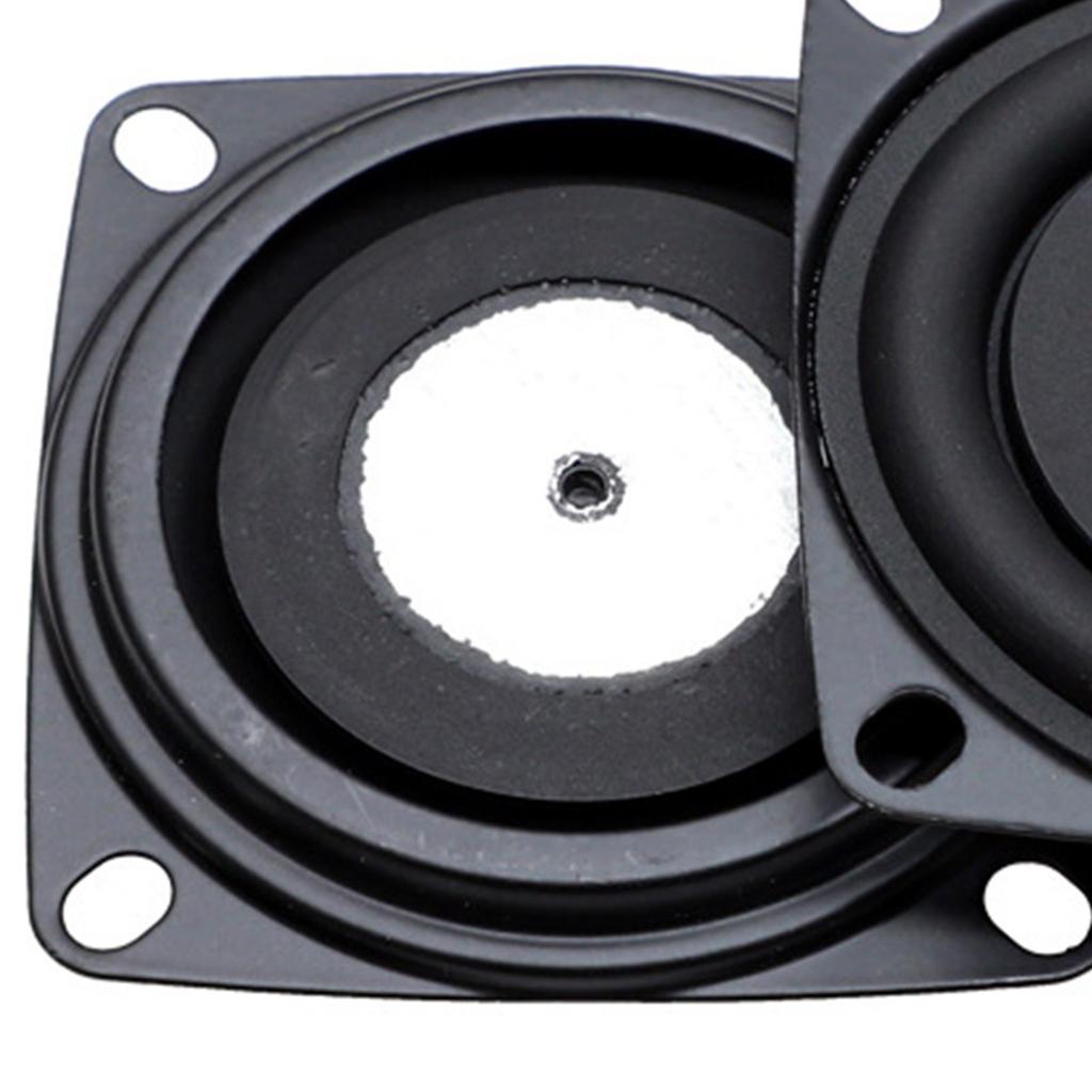 2Pieces 2Inch Bass Speaker Vibration Membrane Loudspeaker Rubber Edge and Iron Plate for Enhanced Sound Experience