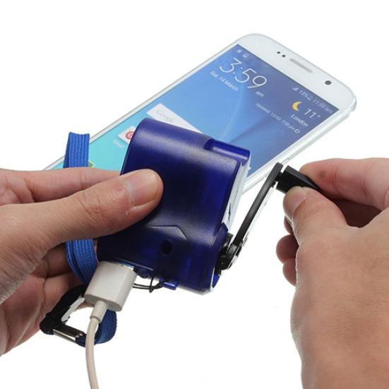 Дорожное USB-зарядное устройство для телефона с динамо-машиной и легким экологическим кривошипным зарядным устройством