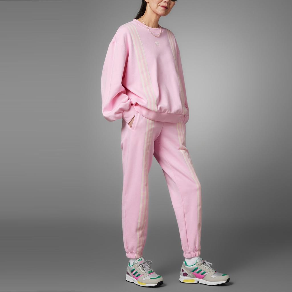 (WMNS) adidas originals SS23 Adicolor 70s 3-Stripes Sweatshirt 'Pink' Women's IK7868