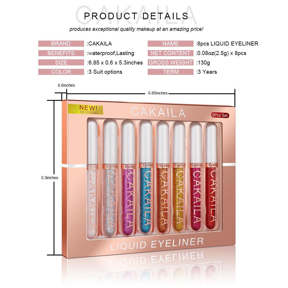 Уведомление: Набор подводок для глаз CAKAILA из 8 цветов - Только для внешней торговли