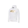 Puma Holiday Foil Print Sports Pullover Hoodie Men Tops White 586351-02