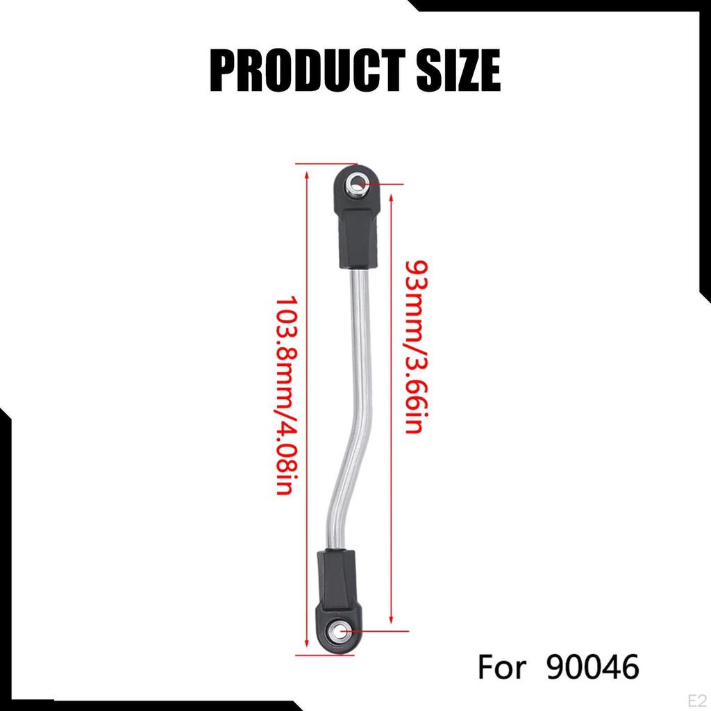 Stainless Steel Rod Link Linkage Replacements, Servo Linkage, RC Steering for SCX10 II 90046