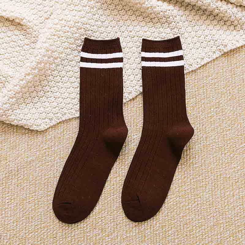 Хорошие школьные носки Harajuku Retro Cute Cotton Sox, желтые, женские, полосатые, высокие, свободные, для круглой формы, забавные, белые, красочные, дизайнерские, японские девушки