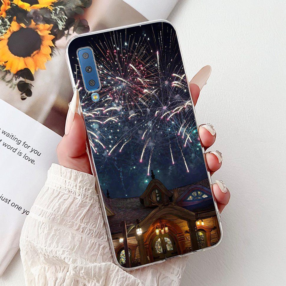Для Samsung Galaxy A7 (2018) Чехол Милый Кот Модный Расписной Чехол Мягкие Силиконовые Чехлы Для Samsung A7 A750F 2018 Fundas
