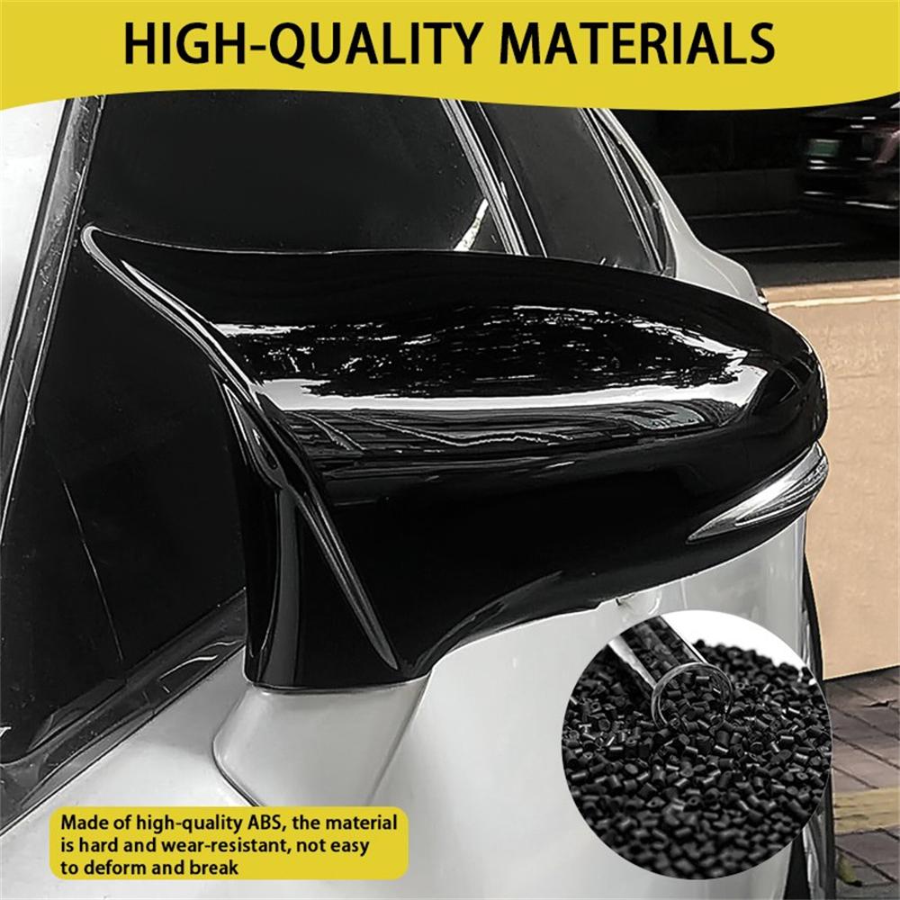 Зеркальные накладки M Horn Глянцево-черные для Lexus IS RC 200 300 350 450 2014-2020