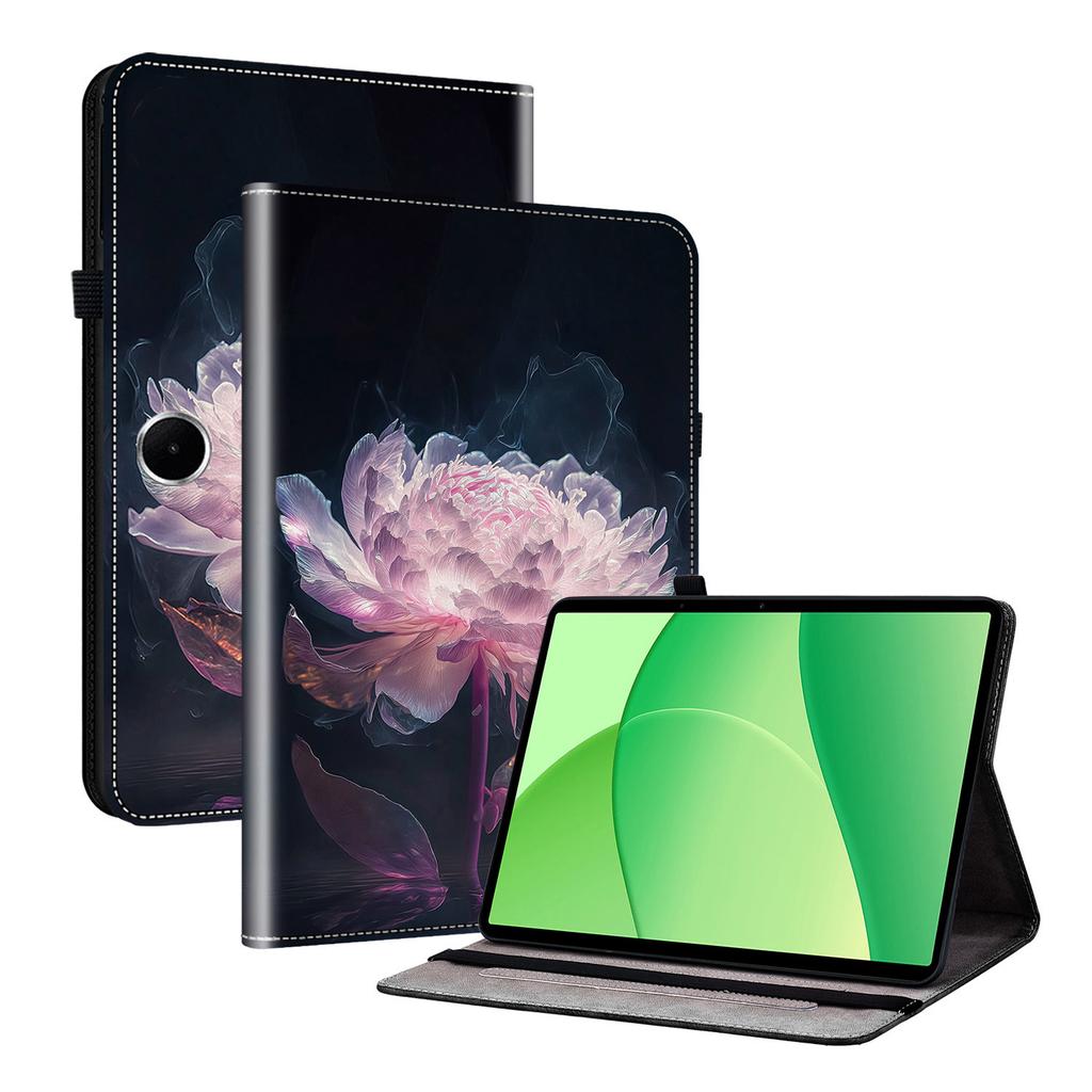 Кожаный чехол для OnePlus Pad Lite/Oppo Pad SE с принтом, подставка, чехол для планшета с отделениями для карт