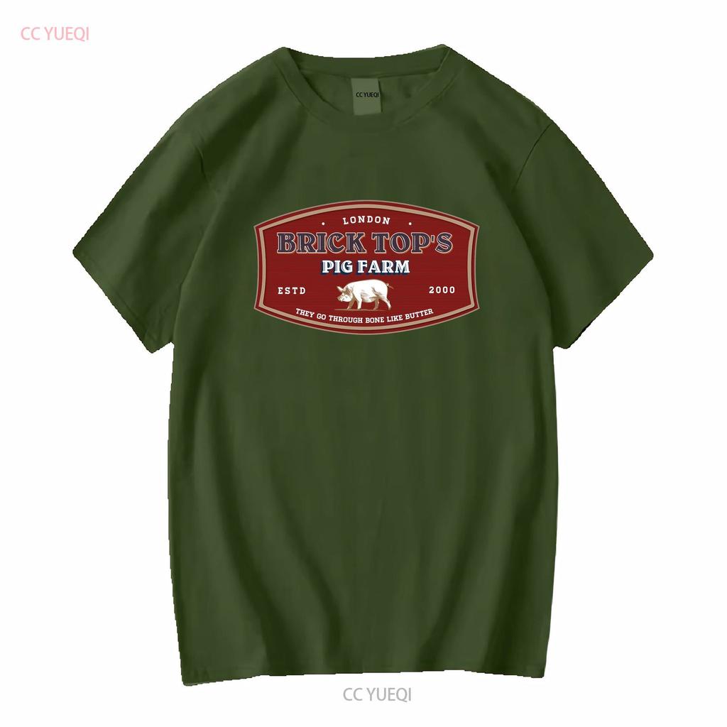 Snatch Brick Tops Pig Farm Movie T shirt long or short sleeves vintage Washed graphic Stretched Casual streetwear