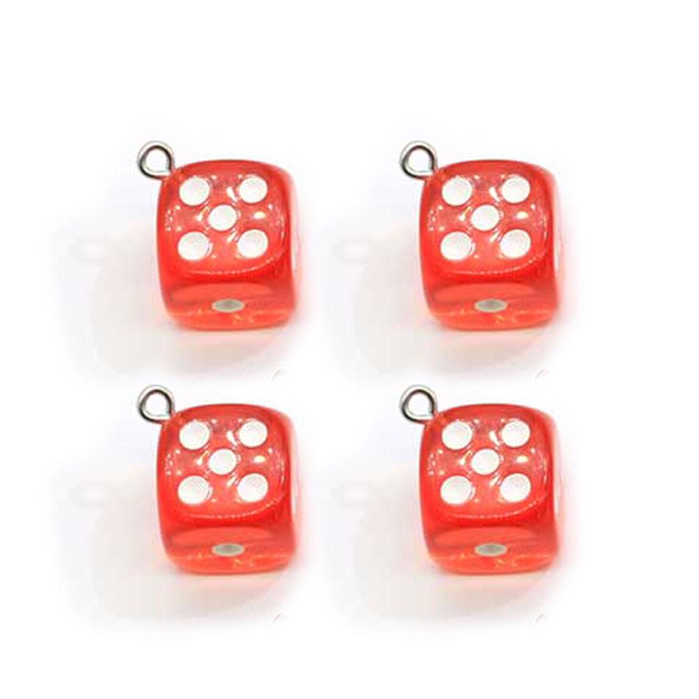 Colorful Clear Mini Dice Resin Charm 3D Craft for Diy Earrings Bracelets Necklace Making