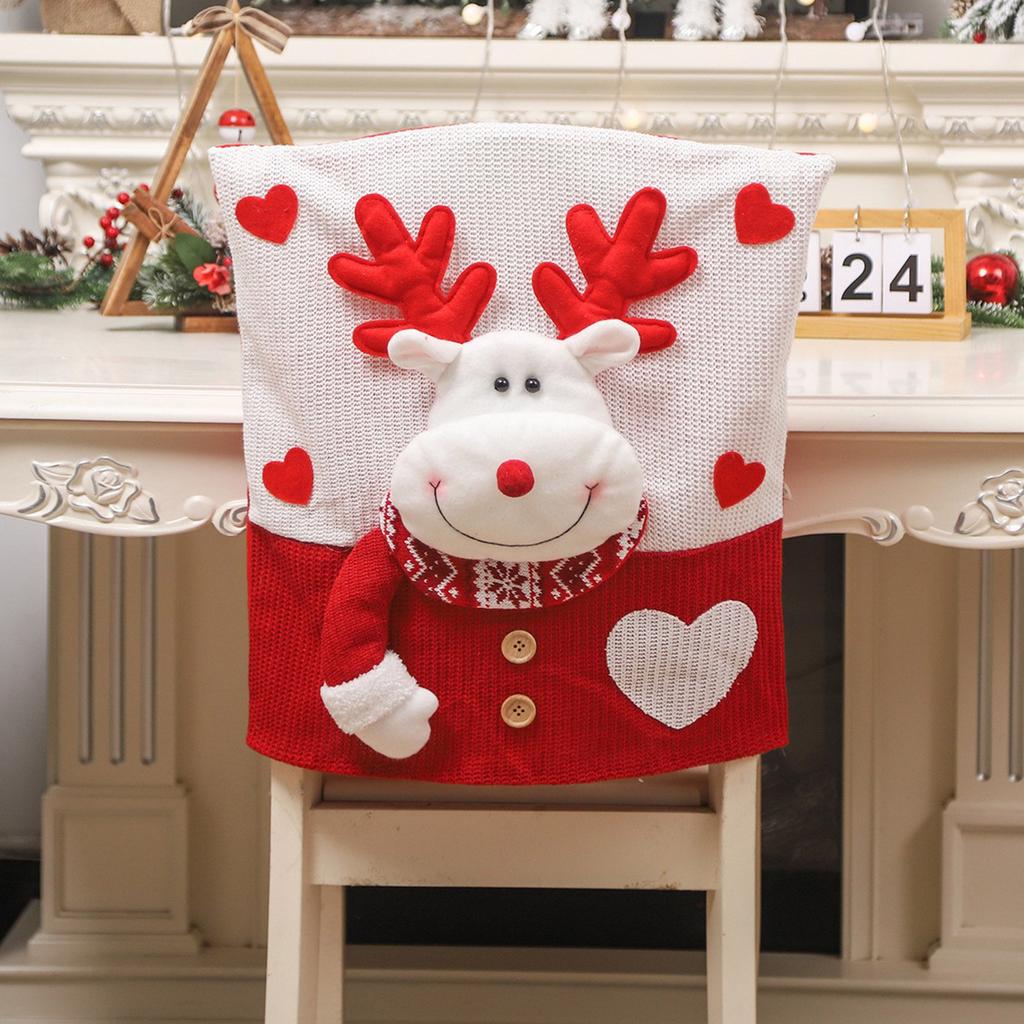 Christmas Chair Back Covers Gnome Chair Covers Xmas Dining Chair Covers For Home Kitchen Dining Room Decor
