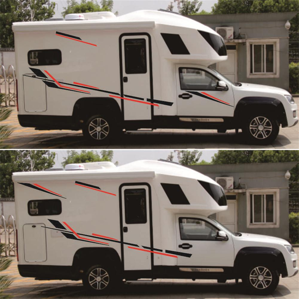 Наклейки Графика Боковины Кузова Автомобиля Полосы Для Кемпера Автодома Прицепа Универсальные