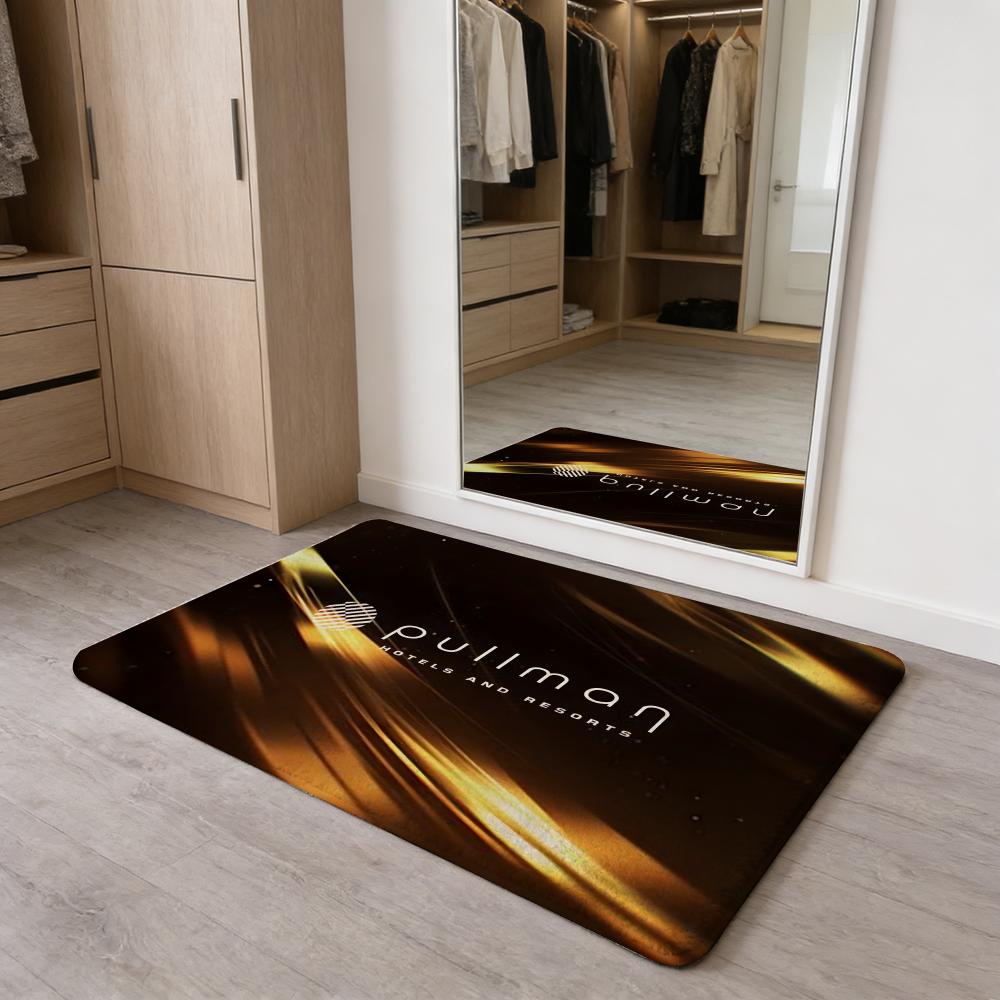 Модный коврик для пола p-Pullman H-Hotel, коврик для двери из фланели, нескользящий, впитывающий, моющийся, для помещений, домашний ковер
