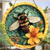 Garden Decoration, Wooden Hanging Decorative Signs, Bee Patterns, 2D Graphic Products, Housewarming Gifts for Friends