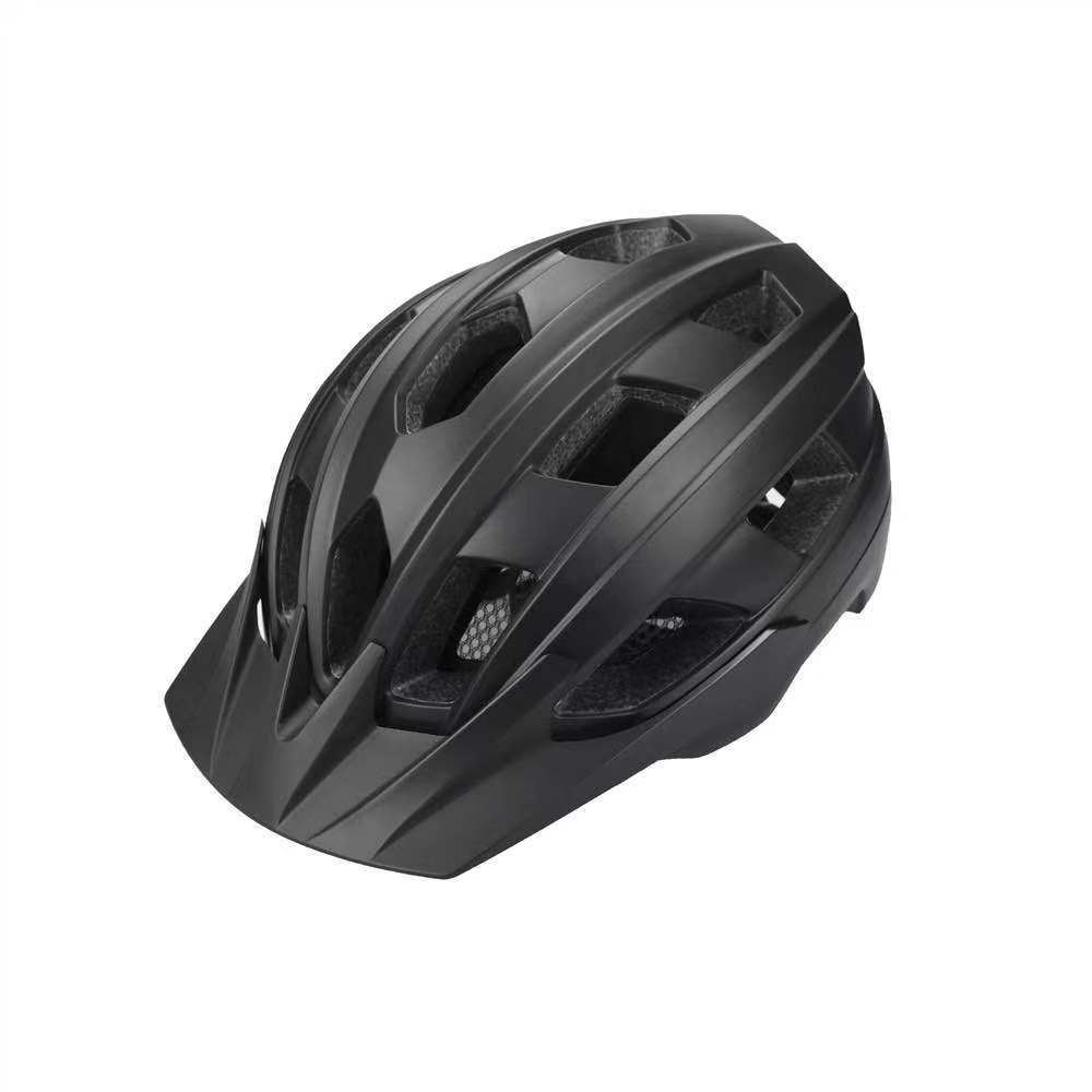 Bicycle helmet Men's and women's integrated shape with light and brim road bike, mountain cycling helmet