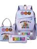 Rhythm Box Sprunki Music Game School Bag Backpack Pencil Bag Three-Piece Set Student Heat Printing Backpack