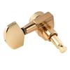 Musiclily Pro L3+R3 Guitar Locking Tuners for Les Paul Electric/Acoustic Guitars, Gold