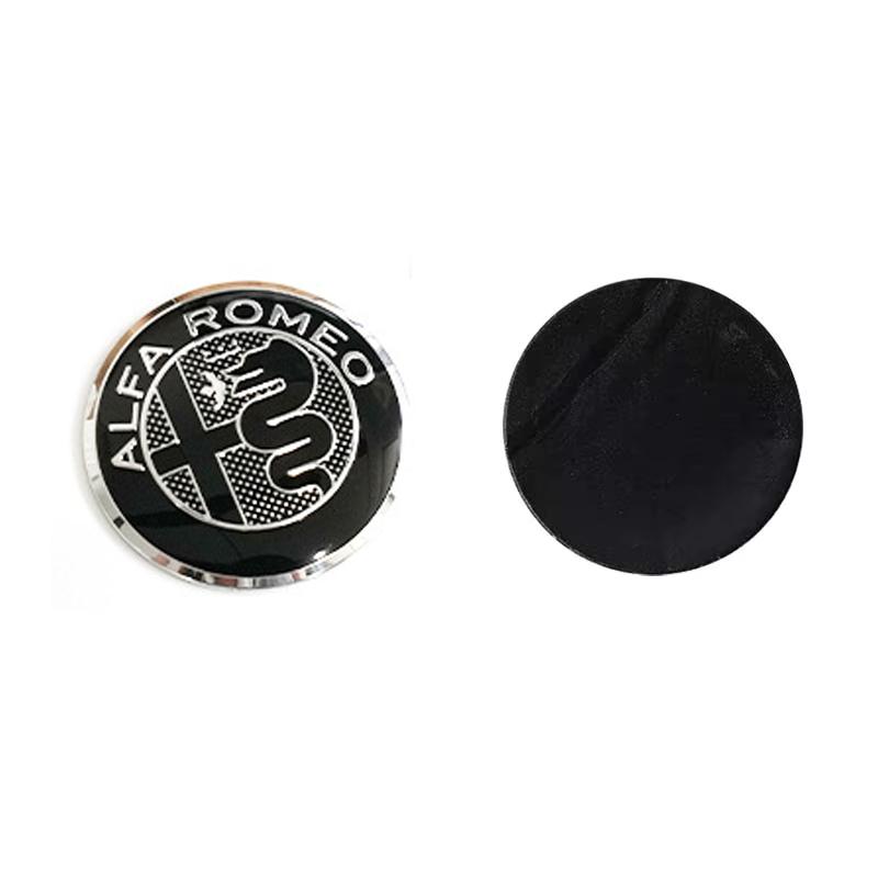 yridp5 1Pcs 40mm For Alfa Romeo Mito Giulia Giulietta 147 156 166 159 Stelvio Sportiva 4C 8C GT Car Steering Wheel Logo Badge Sticker