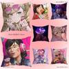 Игровые Чехлы на Подушки O-OverwatchS Мультяшные Декоративные для Дивана Дома Двусторонние Короткий Плюш Милый Чехол на Подушку
